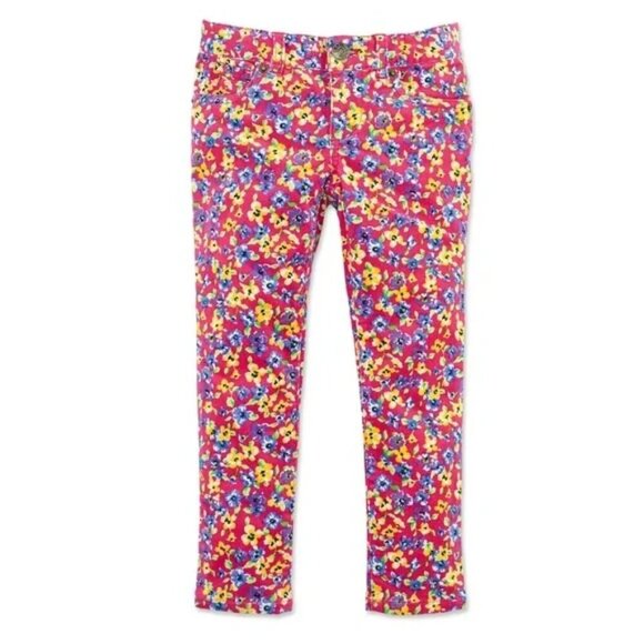 ❤️ 🆕 RALPH LAUREN Kids girls floral corduroy pant Size 6X - Picture 1 of 6